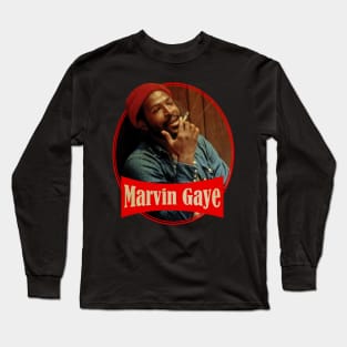 Marvin Gaye Smoking Style Long Sleeve T-Shirt